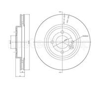 METELLI Bremsscheibe vorne rechts links belüftet 276mm für MINI 23-0666C