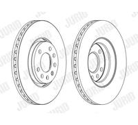 2x Bremsscheibe belüftet 562385JC-1 JURID für CADILLAC SAAB OPEL