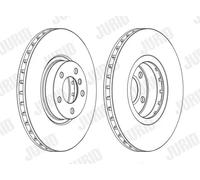 Bremsscheibe (pro Einheit) JURID 562520JC-1 BMW X5 3.0 xDrive 30 d