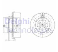 DELPHI Bremsscheibe vorne rechts links belüftet 262mm für VOLVO BG2425