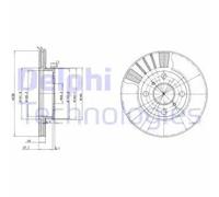 DELPHI BG3424 Brake Disc for TOYOTA