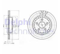 DELPHI Bremsscheibe bg3536 302mm 18mm für TOYOTA