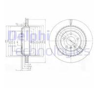 Delphi Bremsscheibe BG4030 belüftet 330 mm hinten für Mercedes-Benz, Mitsubishi – 2er-Set