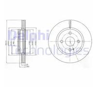 Bremsscheiben DELPHI BG4254C vorne, belüftet, 2 Stück