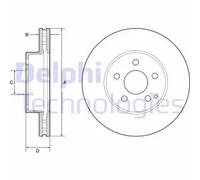 DELPHI Bremsscheibe vorne rechts links belüftet 295mm für BEIJING BENZ (BBDC) MERCEDES-BENZ BG4945C