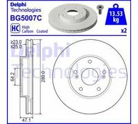 DELPHI BG5007C Brake Disc for HONDA
