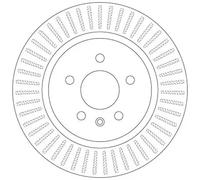 Bremsscheibe TRW DF6371 hinten, belüftet, 1 Stück