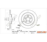 2x Bremsscheibe belüftet DP1010.11.1658 Drve+ für JAGUAR XF I XJ XK II Coupe