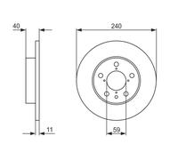2x Bremsscheibe BOSCH 0 986 478 444 für SPIDER ALFA GTV 16V 916C3 916S3 JTS 916