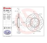 09.9369.1X Bremsscheibe XTRA LINE - Xtra