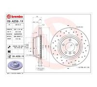 BREMBO Bremsscheibe XTRA LINE vorne rechts links Gelocht/innenbel. 330mm für BMW (BRILLIANCE) 09.A259.1X
