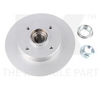NK Bremsscheibe 319953 - 2x hinten Ø244 mm Voll beschichtet für Opel Crossland, Peugeot 208
