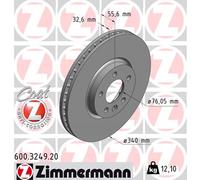 Bremsscheibe Vorderachse Zimmermann 600.3249.20