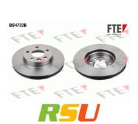 2x Bremsscheibe COATED RANGE FTE 9082137 Höhe 55,5 mm Bremsscheibenart belüftet