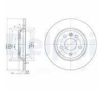 Delphi BG3518 Bremsscheibe