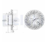 Bremsscheibe Vorderachse Delphi BG3828
