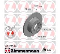 2x Bremsscheibe für Audi 80 893 894 8C 2.6 2.8 86 bis 96 Zimmermann MC ABT