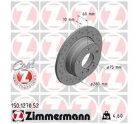 2x Bremsscheibe für BMW 3-er E36 E46 hinten Zimmermann 26209893