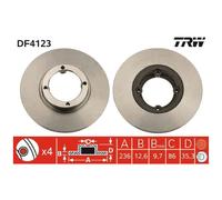 2x Bremsscheibe für Daewoo Matiz M100 vorne TRW 26249991