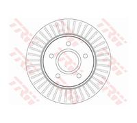 2x Bremsscheibe für Fiat Freemont 345 vorne TRW 26210854