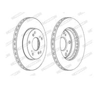 2x Bremsscheibe für Honda Civic 7 EU 8 FD CR-Z ZF Integra vorne Ferodo 26214523
