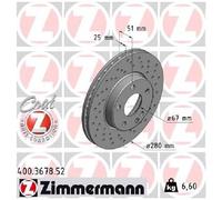 2x Bremsscheibe für Mercedes B-Klasse W246 1.8 11 bis 18 Zimmermann Neu M270910