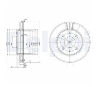 2x Bremsscheibe für Mitsubishi Carisma DA FTO DEA Galant 5 vorne Delphi 2621787