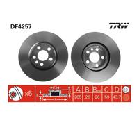 2x Bremsscheibe für Peugeot 807 EB Expert 222 224 223 vorne TRW 26234570