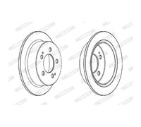 2x Bremsscheibe für Ssangyong Rexton-Rexton 2 GAB Rodius hinten Ferodo 26213786