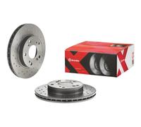 2x Bremsscheibe gelocht/innenbel. 09.5457.3X BREMBO für HONDA STREAM CR-Z