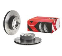 2x Bremsscheibe gelocht/innenbel. 09.6924.1X BREMBO für BMW 5 5 Touring