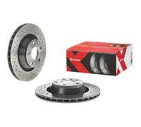 2x Bremsscheibe gelocht/innenbel. 09.9768.1X BREMBO für AUDI TT TT Roadster