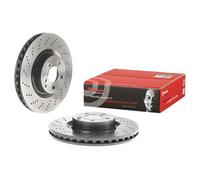 2x Bremsscheibe gelocht/innenbel. 09.B746.61 BREMBO für MERCEDES-BENZ