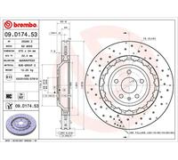 BREMBO Bremsscheibe vorne rechts links innenbelüftet 370mm für AUDI 8V0615301R 8V0615301Q 8V0615301H 09.D174.53