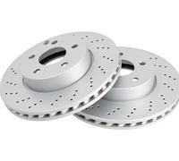 2x Bremsscheibe gelocht/innenbel. 17755 A.B.S. für MERCEDES-BENZ C-KLASSE