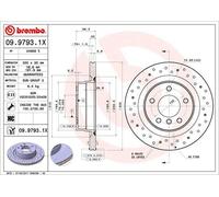 BREMBO Bremsscheibe 0997931x 300mm 20mm für BMW (BRILLIANCE)