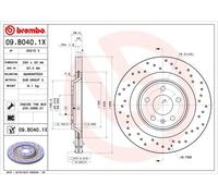 09.B040.1X Bremsscheibe XTRA LINE - Xtra