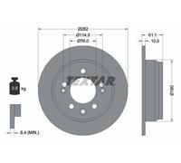 TEXTAR 92161703 Bremsscheibe