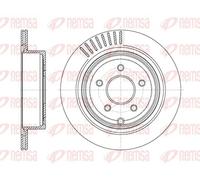 REMSA Bremsscheibe 61091.10 hinten rechts/links belüftet Ø307,8/308 mm für INFINITI NISSAN