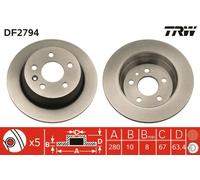 2x Bremsscheibe Hinterachse für MERCEDES-BENZ V-KLASSE VITO Bus Kasten