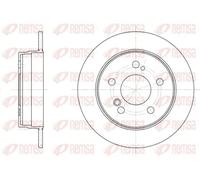2x Bremsscheibe Hinterachse voll 6194.00 REMSA für MERCEDES-BENZ 190 E-KLASSE