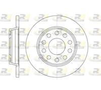 2x Bremsscheibe Hinterachse voll 6731.00 ROADHOUSE für AUDI SEAT