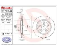 BREMBO Bremsscheibe COATED DISC LINE hinten rechts links innenbelüftet 288mm für DAIMLER FORD USA JAGUAR 09.7911.21