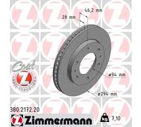 Zimmermann | Bremsscheibe | 380.2172.20