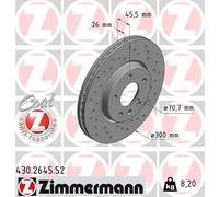 Bremsscheibe Vorderachse Zimmermann 430.2645.52