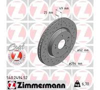 Zimmermann | Bremsscheibe | 540.2494.52