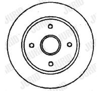 2x Bremsscheibe JURID 561678J für BNP MONDEO FORD GBP Schachtel J 1 Turnier 2