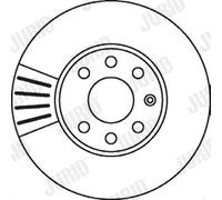 2x Bremsscheibe JURID 562069J für ASTRA CC OPEL F35 F70 T98 Schachtel J Caravan