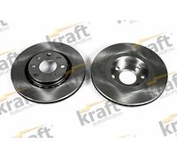 Kraft Automotive Bremsscheibe Vorderachse 6041540 – passend für Opel, Chevrolet, Daewoo
