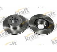 Kraft Automotive Bremsscheibe 6045810 Vorderachse 2er-Set 280 mm für Citroën Fiat Peugeot